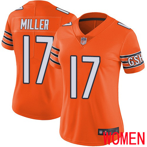 Chicago Bears Limited Orange Women Anthony Miller Alternate Jersey NFL Football #17 Vapor Untouchable